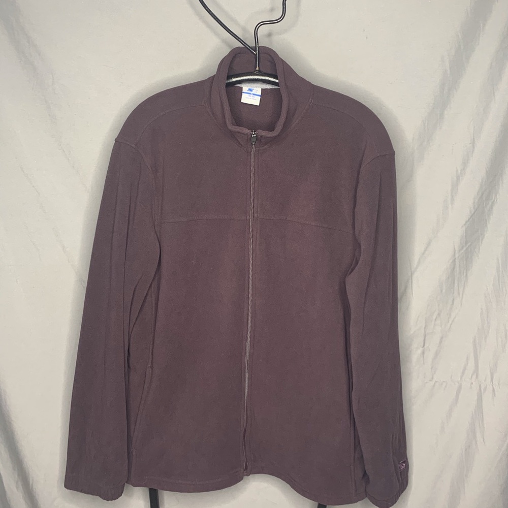 SOLDStarter Dark Brown Zip Up Fleece Jacket XL